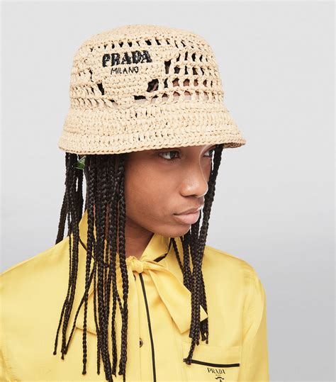 crochet prada bucket hat2x4 prada|Prada's most popular bucket hat. Step.